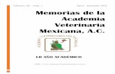 Memorias del LII Año Académico 2016(PDF)academiaveterinariamexicana.com.mx/PDF/07Publicaciones/K_MEMORIAS... · Aspectos Relevantes de la Evolución Embriológica en el Ojo del
