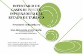 INVENTARIO DE GASES DE EFECTO INVERNADERO DEL … ebelia/(4)diplomado-PROC… · inventario de gases de efecto invernadero del estado de tabasco procesos industriales dra. ebelia