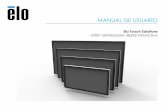 MANUAL DE USUARIO - docs.elotouch.com · Se proporciona un patrón de montaje de cuatro orificios de 600x600 mm en la parte posterior del monitor. El montaje compatible con FDMI VESA