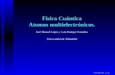 Física Cuántica Atomos multielectrónicos.metodos.fam.cie.uva.es/~luisen/FisCuan/Multielectronicos/poli_try.pdf · monoparticulares no son los de un atomo hidrogenoide´ . De hecho