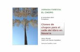 Clones de chopos para el valle del Ebro en Navarra. …A_JUNTA-CAS… · Plagas y enfermedades bióticas: Clon Venturia populina Melampsora allii-populina Melampsora larici-populina