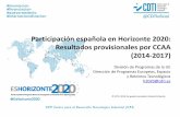 Participación española en Horizonte 2020: Resultados ...eshorizonte2020.cdti.es/recursos/doc/Programas/H2020/40687... · (2007-2013) H2020 ... Energía segura, limpia y eficiente