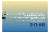 Convocatoria de Proyectos de Cooperación Internacional ...€¦ · CAU específico de proyectos de cooperación internacional en la página web de la Dirección General ... 3 Solicitud
