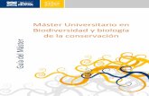 Máster Universitario en Biodiversidad y biología de la ... · Introducción a la ecología evolutiva y conceptos claves de la biodiversidad y sus componentes, con énfasis en interacciones