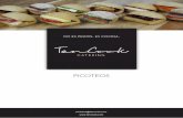 PICOTEOS - Empresa de catering en Madrid, para ...tencook.es/wp-content/uploads/2015/04/fingerfood.pdf · PICOTEOS FRITOS Croquetas cocktail Jamón Bacon y queso Boletus Bandejas