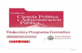 Titulacióny Programa Formativo · 2015-03-13 · Grado en Derecho en sus cuatro cursos ... ÁREA DE DERECHO ADMINISTRATIVO . ... Drª Dª Mª Dolores Calvo Sánchez (TU) ...