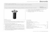 Filtro de tubería Características 1 con elemento filtrante ...ón.com/245LE.pdf · cas para la separación de finuras de fluidos y aceites ... medición según ISO 3968. La diferencia