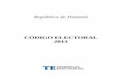 CÓDIGO ELECTORAL 2013 - tribunal-electoral.gob.pa · Código Electoral de Panamá iii - Presentación Preliminar ... 4. Se dictaron normas para el fortalecimiento administrativo
