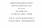 PROGRAMACIÓN MATEMÁTICAS E.S.O (LOMCE) …ies-losbatanes.centros.castillalamancha.es/sites/ies-losbatanes... · 8.2.2 Matemáticas 2º E.S.O. ... PLAN DE ACTIVIDADES COMPLEMENTARIAS.