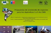 Propuestas de enmienda de especies para los … de... · ... Pridae spp. Peces sierra, Pejepeines ... migratorias que están en peligro de extinción, la ... Andes de Colombia y Venezuela,