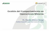 Gestión del Comportamiento en OiOperaciones Mineras · observacion de tareas, la que busca ... observaciÓn entrenamiento ...