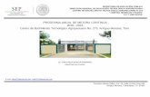 PROGRAMA ANUAL DE MEJORA CONTINUA 2015 - …€¦ · PROGRAMA ANUAL DE MEJORA CONTINUA . 2015 - 2016 . Centro de Bachillerato Tecnológico Agropecuario No. 273, Antiguo Morelos, Tam.