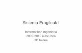 Sistema Eragileak I - sc.ehu.es · Programación Avanzada . Rama, 2004 • A. Afzal: Introducción a UNIX. Un enfoque práctico. Prentice-Hall, 1997 ... – Zer da Sistema Eragile