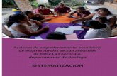 SISTEMATIZACION - ongawa.org · Apoyo financiero: ONGAWA Ingeniería para ... nal de las mujeres que de pautas para la ... clasificación y análisis de la información para la redacción