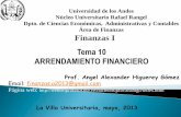 Presentación de PowerPoint - webdelprofesor.ula.vewebdelprofesor.ula.ve/.../finanzas_1/present_finanzas_1_tema_10.pdf · Área de Finanzas Finanzas I ... incluidas como parte de