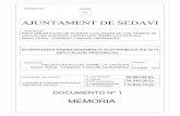 DOCUMENTO Nº 1: MEMORIA - sedavi.es€¦ · 30/2011 de 14 de noviembre de Contratos del ... (B.O.E. R. Decreto 3854/70 de 31 de ... -Decreto 39/2004 de 5 de marzo del Consell de