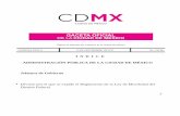 Í N D I C E LA CIUDAD DE MÉXICO Jefatura de …data.consejeria.cdmx.gob.mx/portal_old/uploads/gacetas/585b39... · GENERALIDADES DE LA MOVILIDAD CAPÍTULO PRIMERO DISPOSICIONES