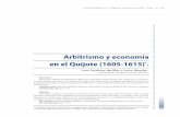 Arbitrismo y economía en el Quijote (1605-1615) · provinciano despistado, como el capitán de barco asturiano Guillén Barbón y Castañeda ... una cantidad, que explicarían y