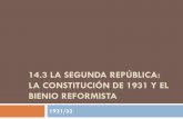 14.3 LA SEGUNDA REPÚBLICA: LA CONSTITUCIÓN … · aquel momento la segunda mejor de España. Contaba con más de 80.000 volúmenes, entre ellos incunables irreemplazables. En el