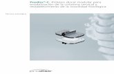 Prodisc -C. Prótesis discal modular para estabilización de … · 2014-12-02 · implantes de prueba con tope ajustable ... adecuados para los movimientos naturales de las articulaciones
