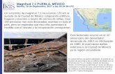 Magnitud 7,1 PUEBLA, MÉXICO - IRIS · Tenochtitlan-Visión de los Vencidos, Miguel León-Portilla. ... que indica la severidad de los ... Imagen Cortesía del Servicio Geológico