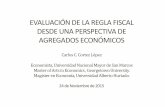 EVALUACIÓN DE LA REGLA FISCAL DESDE UNA …economia.unmsm.edu.pe/data/eco_work/16Regla2_24.11.15.pdf · AGREGADOS ECONÓMICOS Carlos C. Cortez López Economista, Universidad Nacional