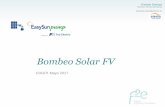 Bombeo Solar FV · Se puede recibir energía del generador solar FV, de la entrada auxiliar AC o desde ambos simultáneamente. El control ESP detecta la situación y modifica el modo