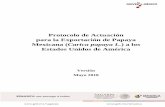 Protocolo de Actuación para la Exportación de Papaya ... · PARA LA INCLUSIÓN EN EL CUADRO 2 DE SENASICA 4.1 A petición de parte, un P-SRRC, da Aviso de Inicio de Funcionamiento