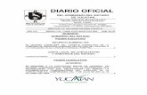 3 DIARIO OFICIAL - Gobierno del Estado de Yucatán · LO DISPUESTO EN LOS ARTÍCULOS 30 ... CIUDAD DE MÉRIDA, YUCATÁN, ESTADOS UNIDOS MEXICANOS A LOS DIEZ ... relativa a la cuenta