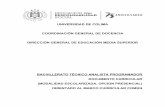 UNIVERSIDAD DE COLIMA COORDINACIÓN GENERAL DE DOCENCIA DIRECCIÓN GENERAL DE ...sistemas2.ucol.mx/planes_estudio/pdfs/pdf_DC8.pdf · 2016-02-27 · Marco Antonio Navarro Chávez