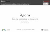 Xarxa Telemàtica Educativa de Catalunya Àgora Centos 6.8, apache 2.4, PHP 5.6, Oci8 ... balanceo de routing sobrecarga de frontales ... - Cache en local: cadenas de idioma, ...