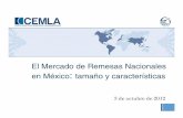 El Mercado de Remesas Nacionales en México … · 2018-06-20 · Componentes del Estudio ... mercado. Las empresas entrevistadas en la industria destacaron que la cultura del efectivo