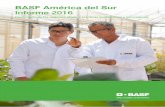 BASF América del Sur · desarrollo ambiental, social y económico de la región. La Innovación y la Sustentabilidad son bases de nuestra estra-tegia organizacional y se traducen