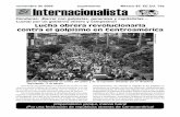 noviembre de 2009 suplemento México $5 EE.UU. 75 ...internationalist.org/golpismocentroamericasup0911.pdf · tere al presidente del Congreso hondureño, Roberto Micheletti Baín,