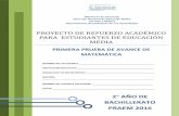ANCE DE MATEMÁTICA - mined.gob.sv de Avance 2do Año/Primera... · 9 Ministerio de Educación Dirección Nacional de Educación Media ...