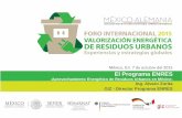 -Aprovechamiento Energético de Residuos Urbanos en …€¦ · Generar las condiciones facilitadoras para el aprovechamiento energético de residuos ... técnicos, estratégicos,
