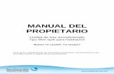 MANUAL DEL PROPIETARIO - technoair.com.mxtechnoair.com.mx/manuales/ManualPropietario_TA-1012.pdf · bera ser reemplazado por el fabricante o personal capacitado para dicho fin para
