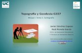 Topograa y Geodesia‐G337 - ocw.unican.es · Resumen de magnitudes empleadas: ... 2.2.3.- Proyecciones cartográficas. Desarrollos cartográficos: objetivo. ... cartográfica, en