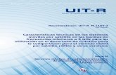 Recomendación UIT-R M.1184-3 (01/2018) – Características ... · Características técnicas de los sistemas ... del espectro de frecuencias radioeléctricas por todos los servicios