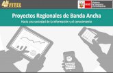 Área de Planificación de Proyectos - fitel.gob.pe · Perú: entorno normativo favorable y promotor Despliegue de infraestructura de fibra óptica RDNFO y Proyectos Regionales Neutralidad