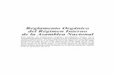 Reglamento Orgánico del Régimen Interno de la …pdba.georgetown.edu/Legislative/Panama/PanReg_Int.pdf · del Órgano Legislativo. La Ley 49 de 1984, que aprobó originalmente el