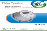 Ficha Técnica - ELMEC COSTA RICAelmecsa.com/Productos-sitio/05-MEDIDORES/01-Medidor-residencial... · La base del funcionamiento del medidor monofásico Hexing HXS100 se explica