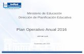 Plan Operativo Anual 2016 - minfin.gob.gt · Plan Operativo Anual 2016 DTP del 1 al 6 Guatemala, julio 2015 . DTP 1 MARCO ESTRATÉGICO INSTITUCIONAL. Ministerio de Finanzas Públicas