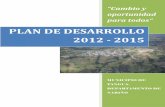 PLAN DE DESARROLLO 2012 - 2015 - cdim.esap.edu.cocdim.esap.edu.co/BancoMedios/Documentos PDF/tanguanariñopd2012... · Asumir el Plan de Desarrollo municipal como la carta de navegación,