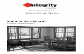 Manual de Usuario Integrity - marvitek.es · Integrity e información general sobre la limpieza y las respuestas a las preguntas más comunes. Se incluye una lista de control anual