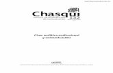 Chasqui. Revista Latinoamericana de Comunicación. …67.192.84.248:8080/bitstream/10469/10379/1/REXTN-CH132-04-Hinojos… · 132 Cine, política audiovisual y comunicación Centro