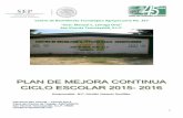 “Gral. Manuel C. Lárraga Orta” San Vicente …€¦ · PROGRAMAS DE MEJORA Y ORGANIZACIÓN ... además contamos con un invernadero de hidroponía para ... Manual de procedimientos