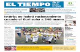 PREGUNTA DE LA SEMANA: Istúriz: no habrá racionamiento ...media.eltiempo.com.ve/EL_TIEMPO_VE_web/40/diario/docs/... · Con el boleto en la mira La selección de Venezuela intentará