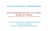 Catálogo librería del Congreso (portada) docxcongresoamp2018.com/wp-content/uploads/2018/03/Cataėlogo... · Instituto Oscar Masotta. Publicacion del Centro de Investigación y