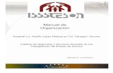 Manual de Organización - ISSSTESON1].pdf · Manual de Organización Instituto de Seguridad y Servicios Sociales de los Trabajadores del Estado de Sonora Hospital Lic. ... Clínico,